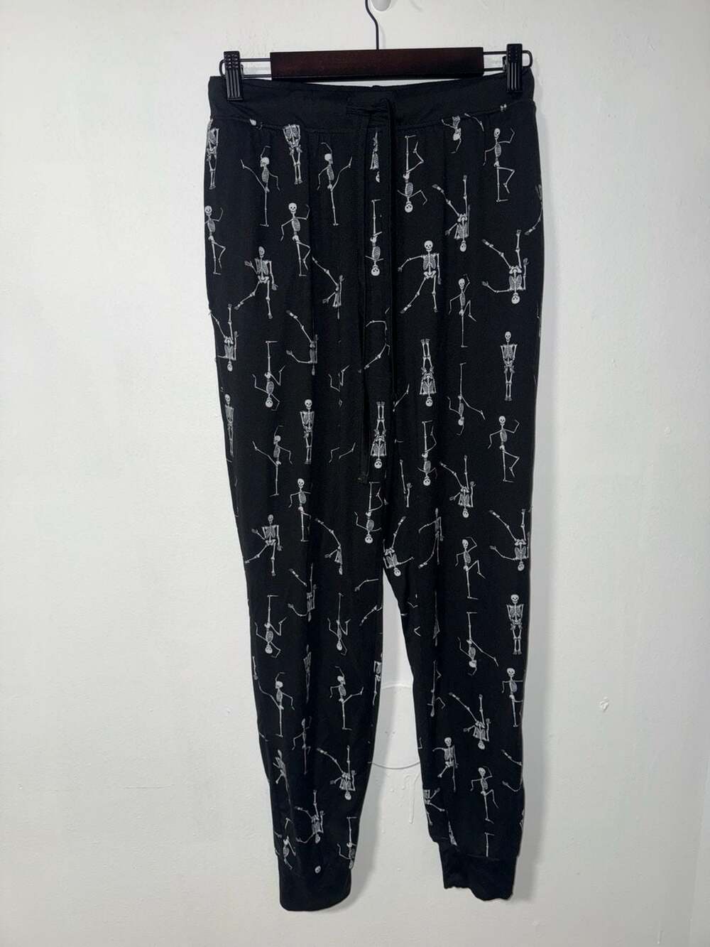 Spooky Night Skeleton Print Jogger Lounge Pants